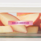 Glam Luxury Rose Gold Waterproof Name Labels Etiketten (Befestigt)