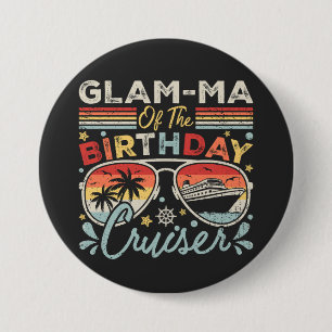 Glam-ma der Geburtstagsrundfahrt Button