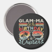 Glam-ma des Geburtstagskreises Magnet (Vorderseite/Rückseite)