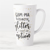 GLAM-MA Gamour Oma Glitzer immer Option FUN Milchtasse (Rechts)