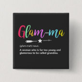 Glam-ma, Glamma Definition Oma Button (Vorderseite)