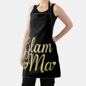 Glam Ma Heart Gold Mama Oma Muttertag Schürze (InSitu)