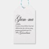 GLAM MA Oma Definition Geschenkanhänger (Vorderseite)