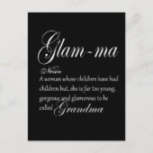 GLAM MA Oma Definition Postkarte (Vorderseite)