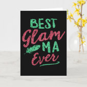 Glam-Ma Oma Mütter Day Karte (Gelbe Blume)