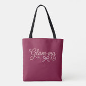 Glam-ma Pearl Schrift Großmutter-Tasche Tasche (Rückseite)