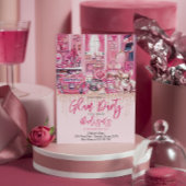 Glam Makeup Girl Birthday Party Einladung