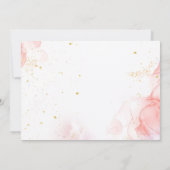 Glam Makeup Girl Birthday Pink Wellness-Center Par Einladung (Rückseite)