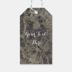 Glam Marble Granite Shimmer Eleganter Chic Style Geschenkanhänger