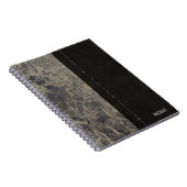 Glam Marble Granite Shimmer Eleganter Designer Sti Notizblock (Rechte Seite)