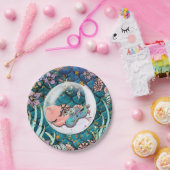 Glam Mermaid Gold Glitzer Boys Babydusche Pappteller (Party)