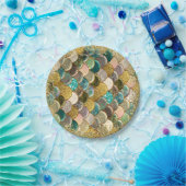 Glam Mermaid Scales Birthday Party Pappteller (Party)
