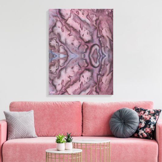 Glam Metal II Stretched Canvas Print Leinwanddruck (Insitu (Wohnzimmer))