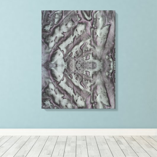 Glam Metal Stretched Canvas Print Leinwanddruck (Insitu (Holzboden))