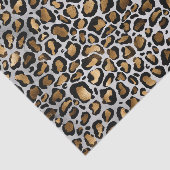 Glam Metallic Large Leopard Print Seidenpapier (Ausschnitt)