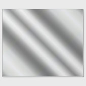 Glam Metallic Silver Look Gifting Template individ Geschenkpapier (Flach)
