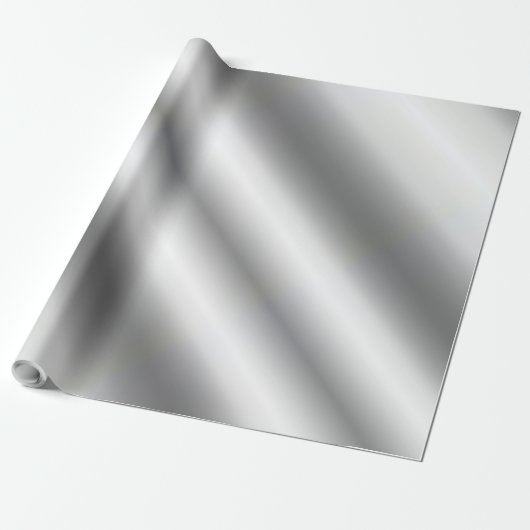 Glam Metallic Silver Look Gifting Template individ Geschenkpapier (Ungerollt)