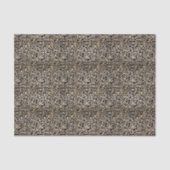 Glam Metallic Small Leopard Print Seidenpapier (Vorderseite)