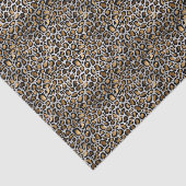 Glam Metallic Small Leopard Print Seidenpapier (Ausschnitt)