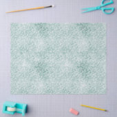 Glam Mint White Leopard Print Seidenpapier (Basteln)
