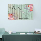 Glam mint wood boho blumenschere banner (Messeveranstaltung)