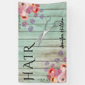 Glam mint wood boho blumenschere banner (Vertikal)