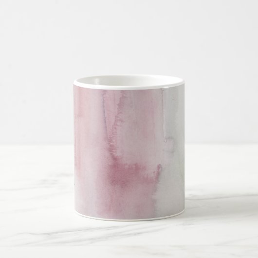 Glam Modern Blush Pink Blue Gold Personalisiert Kaffeetasse (Mittel)