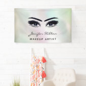 Glam moderne schicke holografische Wimpern & Augen Banner (Insitu)