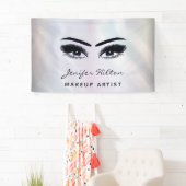 Glam moderne schicke holografische Wimpern & Augen Banner (Insitu)