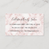 Glam Moderne schicke Rose Gold Glitzer Marmorabsch Treuekarte (Rückseite)