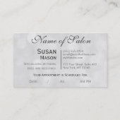 Glam Monogram Leopard Print Terminkarte (Rückseite)