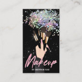 Glam MUA Beautician Beauty Salon Makeup Artist Visitenkarte (Vorderseite)