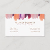 Glam Nail Polnischer Kunstmuseum Salon Business Ca Visitenkarte (Vorderseite)