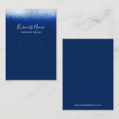 Glam Navy Blue Earring Juwelier Display Visitenkarte (Vorne/Hinten)