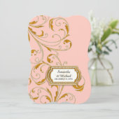 Glam Old Hollywood Regency Black Krawatte Event St Einladung (Stehend Vorderseite)