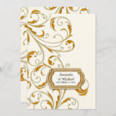 Glam Old Hollywood Regency Black Krawatte Event St Einladung (Vorne/Hinten)