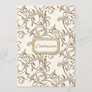 Glam Old Hollywood Regency Girl Cross Bestätigung Einladung