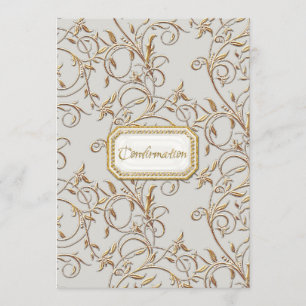 Glam Old Hollywood Regency Girl Cross Bestätigung Einladung