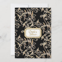 Glam Old Hollywood Regency Gold Couples Dusche