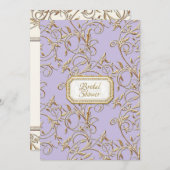 Glam Old Hollywood Regency Lilac Brautparty Einladung (Vorne/Hinten)