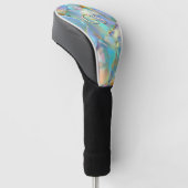 Glam Opal mit großem Monogramm oder Namen Golf Headcover (angewinkelt)