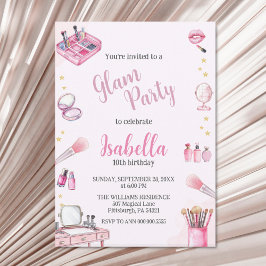 Glam Party Girl Beauty Wellness-Center Einladung