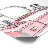 Glam Party Girl Beauty Wellness-Center Plster Begr Poster (Ecke)