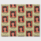 Glam Pearls Avatar Birthday Wrapping Paper Geschenkpapier (Flach)