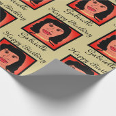 Glam Pearls Avatar Birthday Wrapping Paper Geschenkpapier (Ecke)