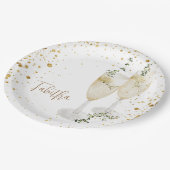 Glam Personalisiert Champagne Glasses Brautparty Pappteller