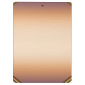 Glam Personalisiert Klemmbrett (Rückseite)