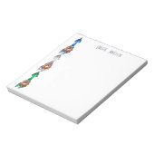 Glam Personalisiert Stiletto Heelses Notepad Notizblock (Rotiert)