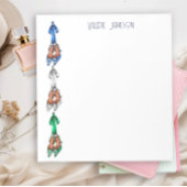 Glam Personalisiert Stiletto Heelses Notepad Notizblock