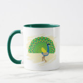 Glam-Pfau-Wortwitz-Design-Tasse Tasse (Links)